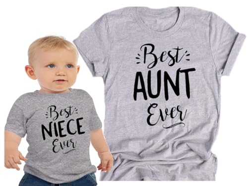 Matching Cursive Niece Shirt 2T Toddler Soft Grey (Pack of 1)