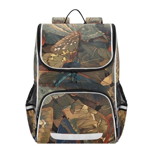 Mochila de viaje de mariposa y camuflaje para las escapadas y el colegio de tus hijos
