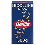 Barilla Pasta Midolline Semola di Grano Duro N.24, Pastina per Minestre e Passate, 500g