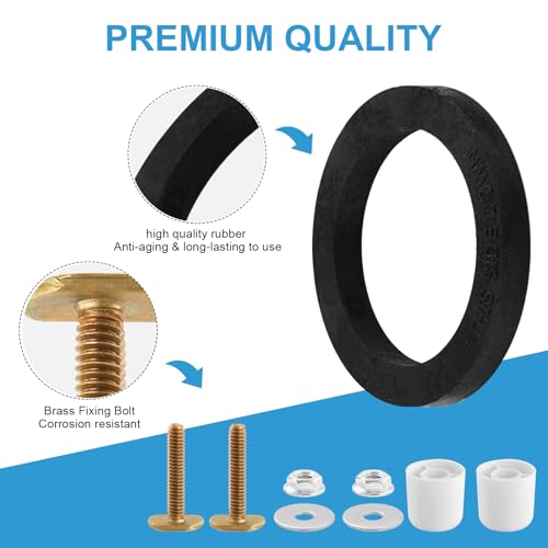 Image of 385311652 385311658 RV Toilet Seal, 385311652 RV Toilet Gasket & 385311658 RV Toilet Flush Seal Compatible with Dometic 300 /310 /320 Toilet, 2 in 1 Seal Kit
