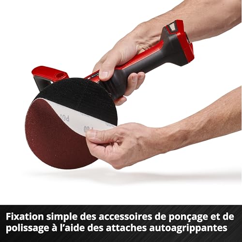 Einhell Polisseuse sans fil CE CP 18180 Li E Solo Power X Change 18V moteur électrique sans régulateur électronique Livré sans Batterie ni Chargeur - vue 7