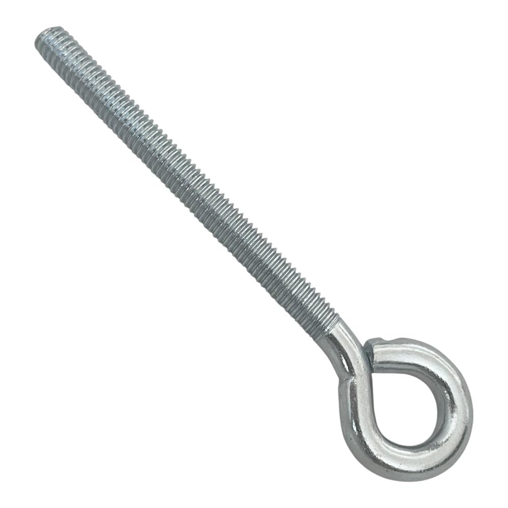300 viti ad anello M6/100 mm | vite a occhiello M6/100 mm, bulloni ad occhio per un fissaggio sicuro, in acciaio zincato, ideale per interni ed esterni