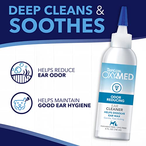 TropiClean-Oxymed-Cat-Dog-Ear-Cleaner-Solution-Care-Solution-for-Pet-Ears-Suitable-for-Dogs-Cats-1-Gallon - Cucciolini Doodles   TropiClean-Oxymed-Cat-Dog-Ear-Cleaner-Solution-Care-Solution-for-Pet-Ears-Suitable-for-Dogs-Cats-1-Gallon