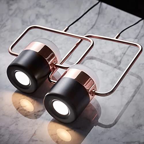 Lámpara de hierro forjado con oro rosa y cristales LED 2