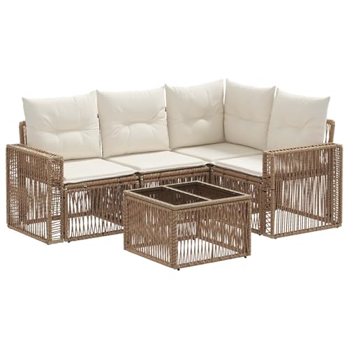 Canapé de jardin résistant aux intempéries et modulable