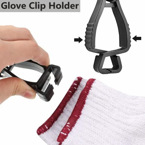 YANWANDEFA 4 PCS Glove Clips Non-Slip Gloves Clamp Grabber Holder Work Gloves Clips Hanger Glove Holder for Labor Workers Firefighters Construction Sites - Image 3