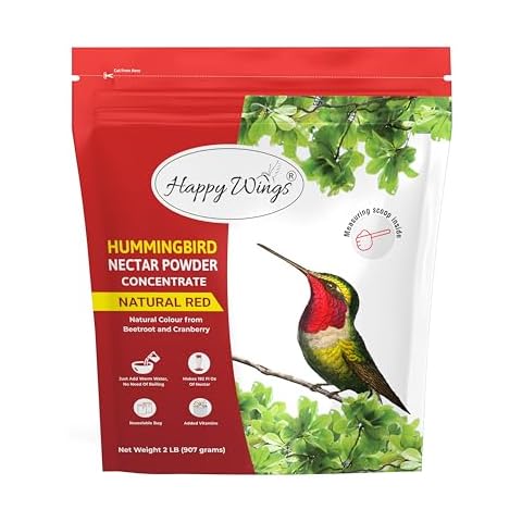 Happy Wings Hummingbird Nectar Powder Concentrate, Natural Red, 2 lb (32 Ounce) Cover