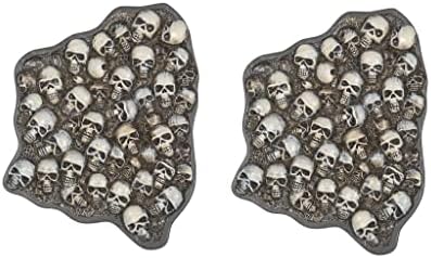Department 56 Village Halloween Accessories Road Kill Skulls Curved Landscape Figurine Set, 3.75 Inch, Multicolor image 2