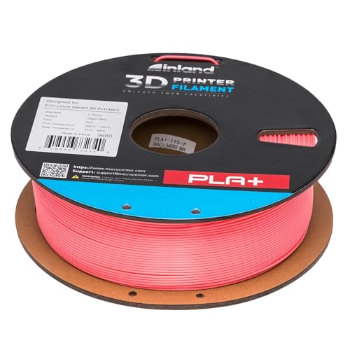 Image of INLAND Micro Center PLA+ 3D Printing Filament 1.75mm - PLA Pro Dimensional Accuracy + /- 0.03 mm - 1kg Cardboard Spool (2.2 lbs) (1 Pack Pink, 1.75mm)