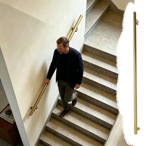Barre d'appui de sécurité murale design en acier inoxydable durable