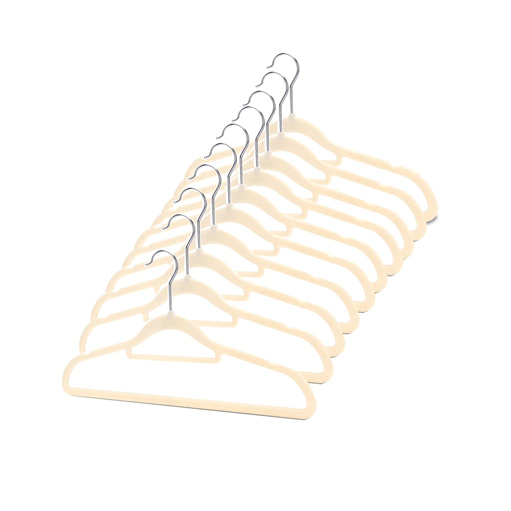 TXGJWRA Space Saving Hanger for Clothes Pack of 10 Premium Space Saving Clothes Hanger Flocking Coat Hangers Heavy Duty Hangers Hangers Coat,B