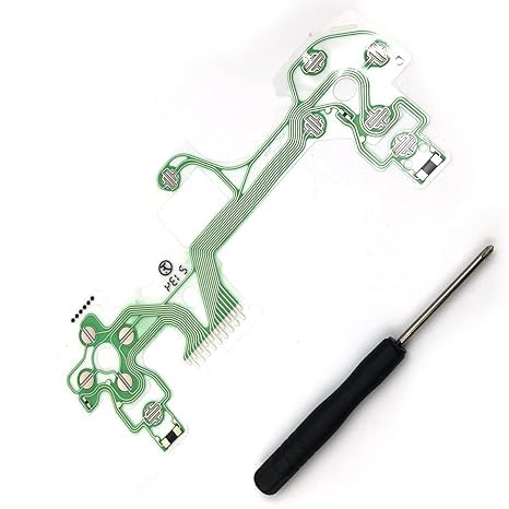ONETECHI Flex Ribbon Conductive Film Keypad Fit & Compatible with PLAYSTATIO PS4 Pro Controller Dualshock 4 JDS-050 / JDS-055 Incl (+) Screwdriver-picture-23