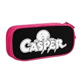 キャスパーのクリスマス15 ペンケース ペンポーチ ペンバッグ 筆箱 ポーチ 部品袋 化粧ポーチ 文房具 筆記用具 収納 小物入れ 小学生 高校生 オフィス 二階建て 帆布 多機能 大容量 男女兼用 Pink