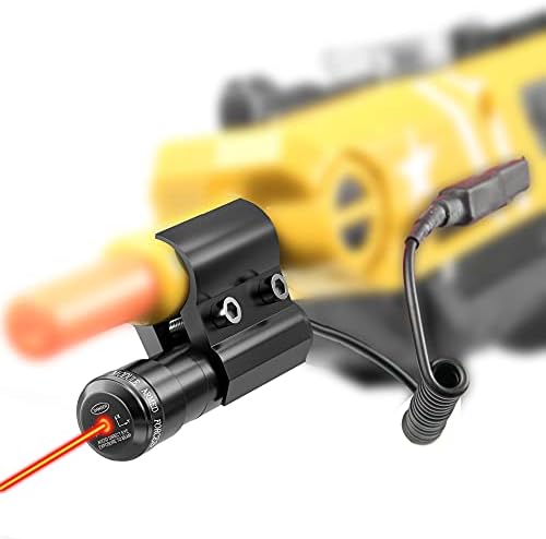 JulyTek Red Laser Sight Compatible with Bug Salt Gun with 2 Set of of The Batteries, Airsoft BB Pump's Accessories (Only Laser Sight)