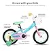JOYSTAR 12 Inch Kids Bike for 2-4 Years Girls Toddler Rainbow Girl Bike with Training Wheels and Coaster Brake Children Bicycle 85% Assembled Macaroon