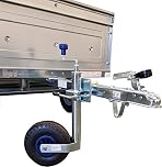 leisure MART 48mm Pneumatic Jockey Wheel & Clamp with Fixing Kit for Erde 102, 121, 122 & Daxara 107, 127 Trailers LMX3008