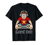 Gamer Playing Video Game Console Pixel Art Cartoon