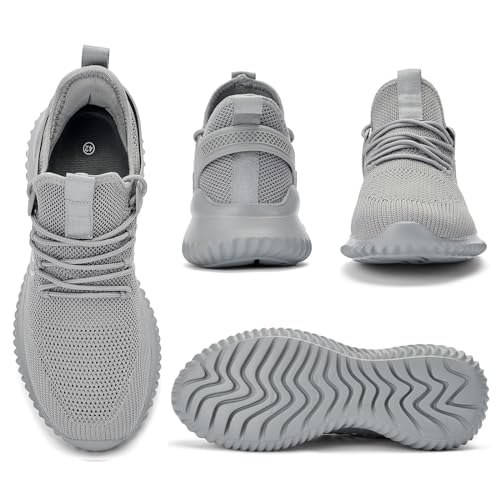 Image of Akk Mens Sneakers Tennis Shoes - Slip on Memory Foam Walking Shoes for Athletic Running Workout Gym Jogging Indoor Outdoor Lightweight Breathable Casual Sneakers