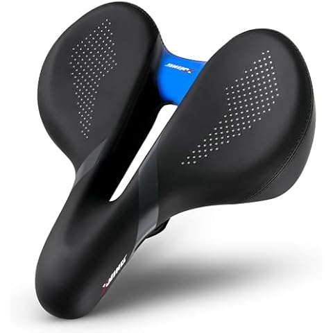 X WING Comfort Bike Seat with 5-Zone Memory Foam Cover