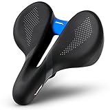 X WING Comfort Bike Seat for Men and Women with Innovative 5-Zone-Concept – Winged Bicycle Saddle with Memory Foam – Exercise Bike Seat for City, MTB & Trekking Bikes (City)