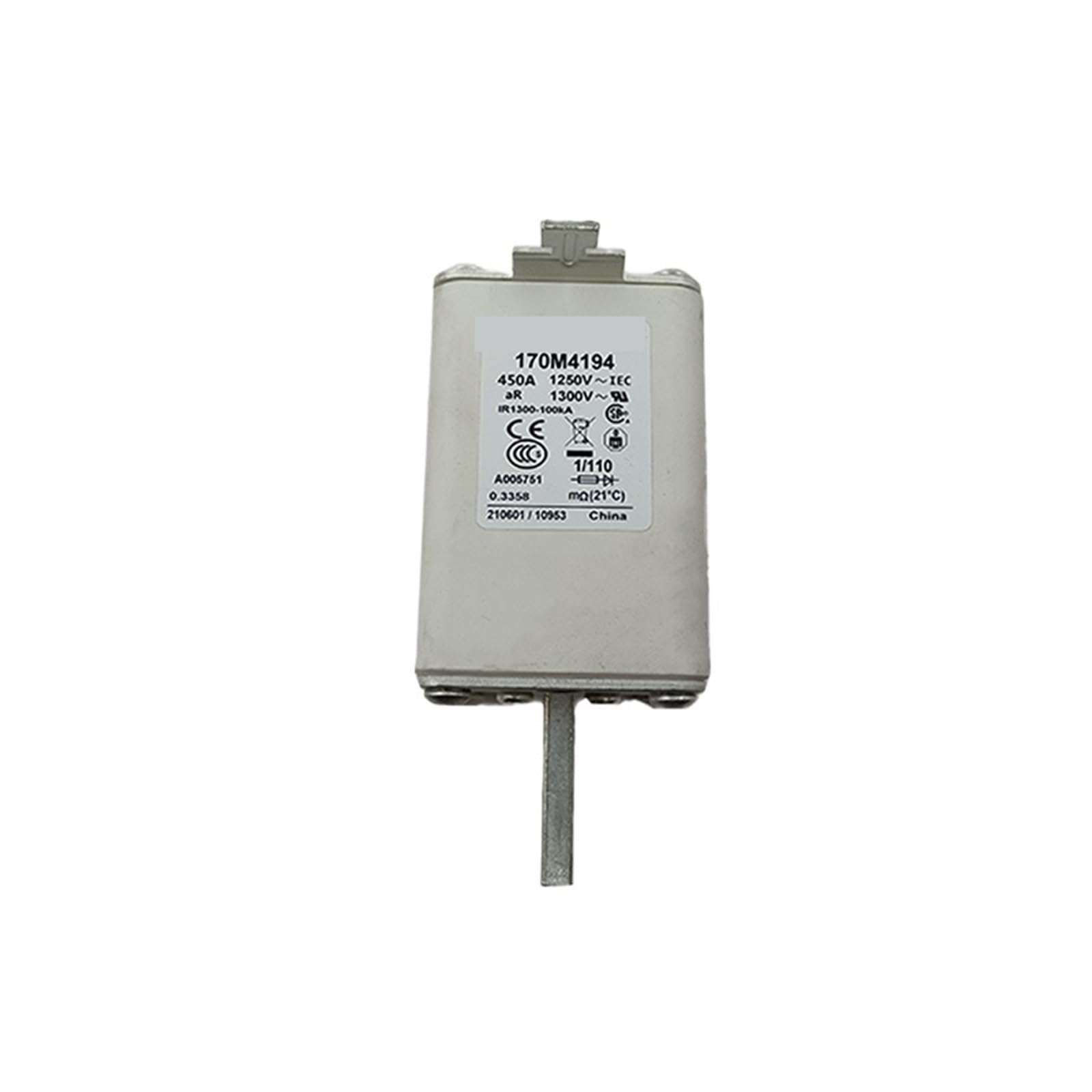 Fusible 170M4197 de alto voltaje con rendimiento eficiente de protección 4