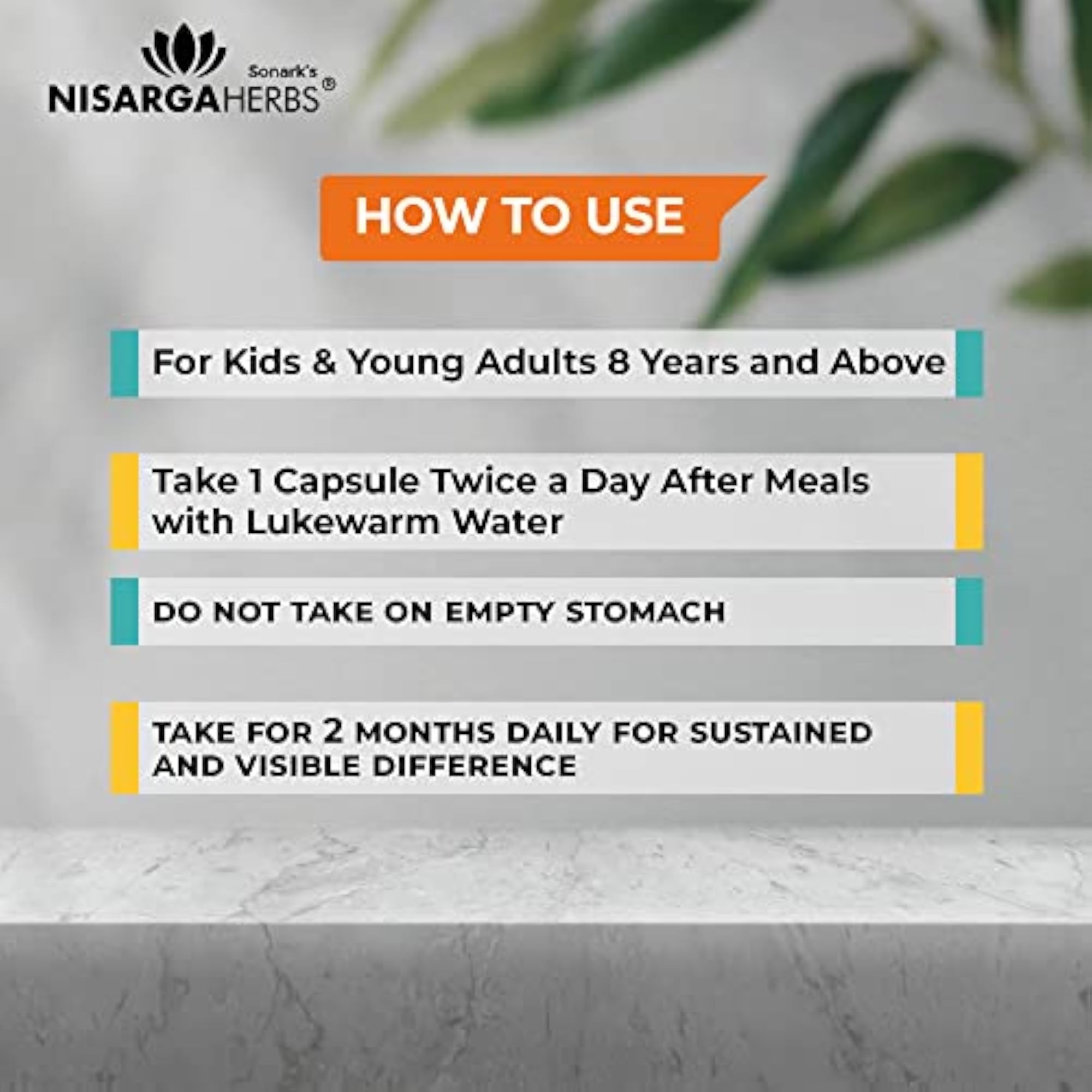 Nisarga Herbs Nurosmart Brain Support Supplement, 60 Capsules