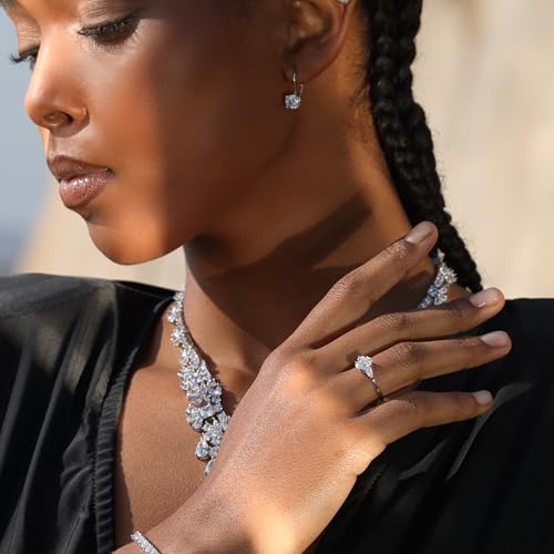 1.5ct Radiant Cut Moissanite Rings for Women D Color VVS1 Clarity Lab Created Moissanite Engagement Rings White Gold Plated Promise Ring Jewelry3