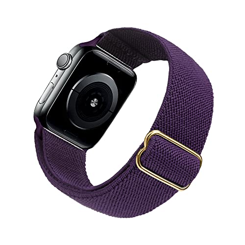 Image of Arae Stretchy WatchBand Compatible for Apple Watch Band 49 /45 /44 /42 /41 /40mm /38mm Comfortable Adjustable Sport Band for iWatch Series 10 9 8 7 6 5 4 SE 3 2 1 Women Men