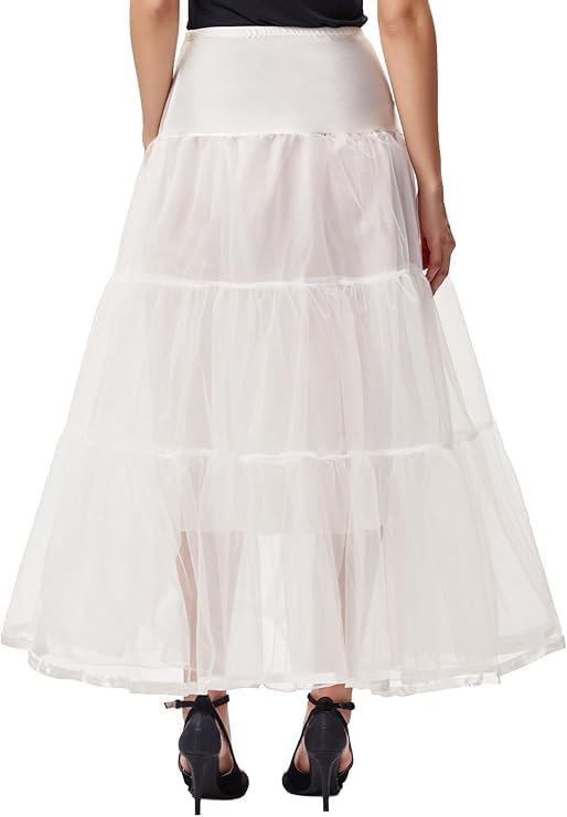 GRACE KARIN Women's Ankle Length Petticoats Wedding Slips Plus Size S-3X - Image 3