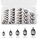 Fishing Sinker Weights Kit- 28PCS Eco-Friendly Iron Sinker Weight Fishing Sinkers Fishing Bass Casting Fishing Weights for Saltwater Fishing