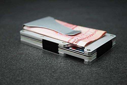Stainless Steel+Aluminium Alloy Money Clip Card Holder Mini Purse Men Mini Wallet4