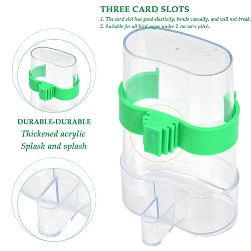 2 PCS Bird Cage Water Dispenser, Bird Food Water Dispenser Bird Automatic Feeding Device Budgie Water Feeder Pet Bird Feeder pet Feeder Dispens Bowl Suitable For Parrots Budgie, Cockatiel, Lovebirds - Image 6