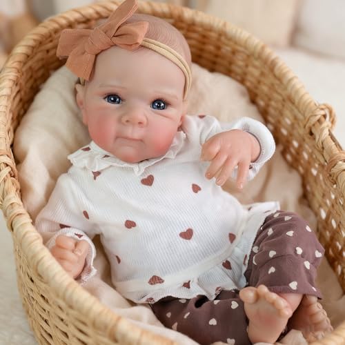 XSWPL Realistic Baby Doll 18 Inch Reborn Baby Dolls Soft Baby Dolls That Look Real Lifelike Reborn Dolls with Gift Box for Kids Age 3+(Bettie)