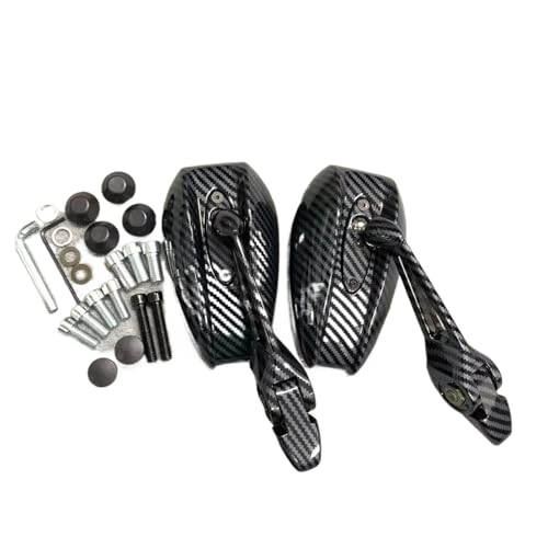 オートバイのバックミラー Compatible With PCX125 For PCX150 For PCX160 に対応。バイク用バックミラー。ブルーの防眩ミラー。バイク用ミラー。バイク用バーエンドミラー。