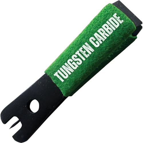 Creative Angler Rivergrip Fly Fishing Nippers - Green Tungsten Carbide with Rubberized Grip, Hook Eye Cleaner, Hole for Clip, Needle Point - Precision Fishing Line Clippers