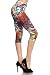 Leggings Depot Women's Popular Best Capri Cropped Regular and Plus Butterknit Soft Printed Brush High Waist Quality Leggings (Regular (Size 0-12), Lush Garden)