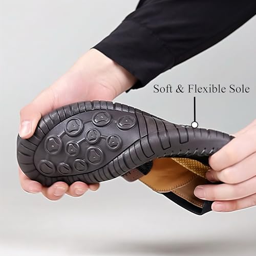 Image of Coramtty Mens Loafers Casual Slip on Shoes Business Moccasins Lightweight Refreshing Classic Slippers Walking Driving Travelling Outdoor