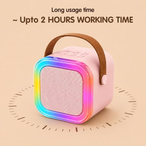 Image of YGM Portable Travel Bluetooth Speaker, 5-6 Hrs Playtime, Party Speaker with Inbuilt Memory Card Slot, USB Slot, Auto-Pairing, Type-C Charging (Multicolor)