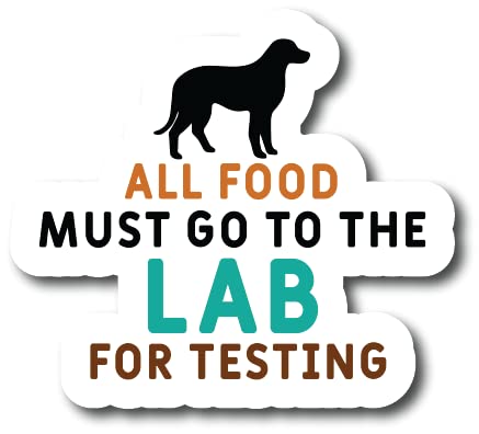 All Food Must Go to The Lab for Testing |Great Gift Idea|Single |5 Inch Magnet | Made in The USA | Car Auto Tool Box RefrigeratorMagnet|MAGS10639