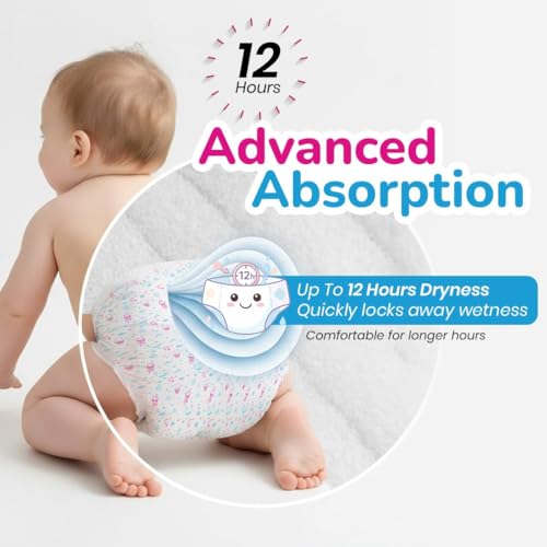 Image of Doobidoo Baby Pants Diapers - L Size (240 Count) | All-Round Softness With Bubble Soft Topsheet and Anti-Leak Side Cuffs | For Babies 9-14 kg