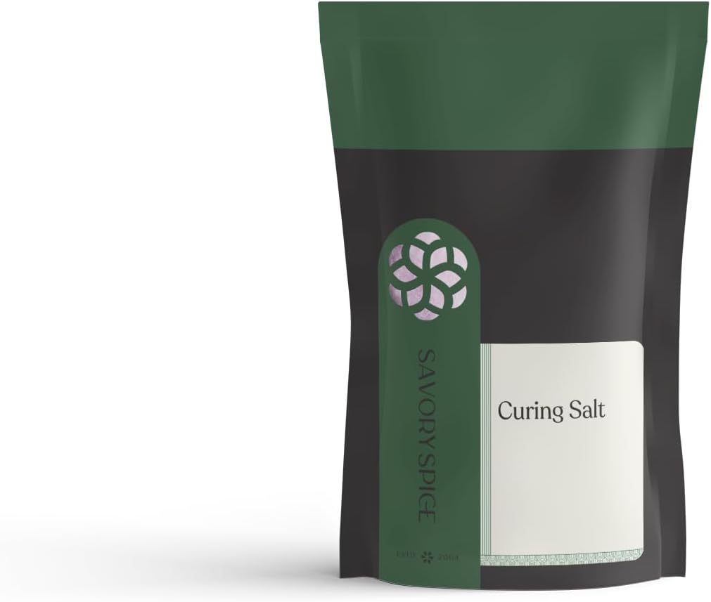 Savory Spice Curing Salt (10.7 oz) - Prague Powder #1 Pink Salt for Bacon, Ham, Sausage & Jerky