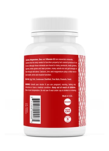 Safrel Calcium Magnesium Zinc With Vitamin D3, 300 Tablets - Calcium 1000 Mg, Magnesium 400 Mg, Zinc 20 Mg & D3 600 Iu Per Serving #TOP2