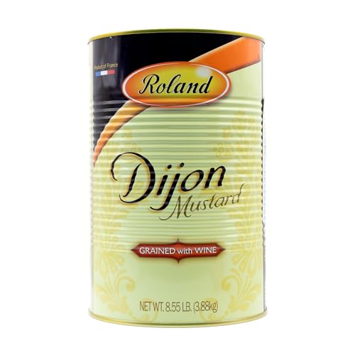 Roland Grained Dijon Mustard, 8lb 9oz Can