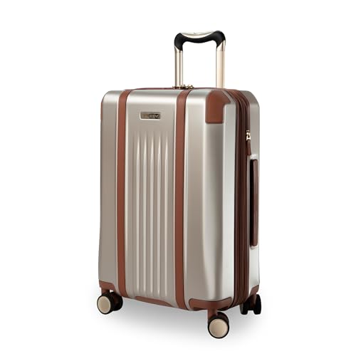 Ricardo Beverly Hills Montecito 2.0 Hardside with Dual Spinning Wheels Expandable with Comfort Grip for Easy Packing and Moving Men and Women Champagne Carry-On 21-Inch