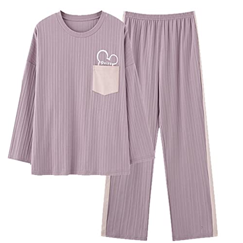 BFSGBFNTMD Pijamas De Gran TamañO De AlgodóN para Mujer De Pierna Ancha Fat Mm200 Catties...