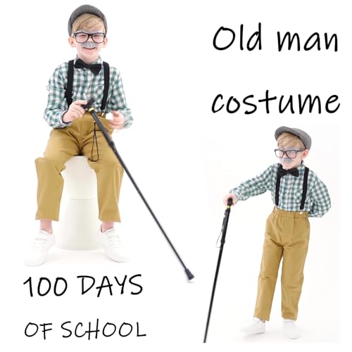 Disfraz de Abuelo para Niños con Sombrero, Gafas y Chaleco miniatura 2
