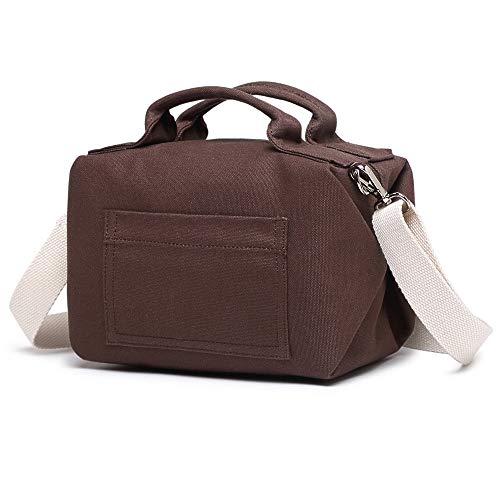 NOL Lunch Bags for Women Eco-Friendly Cotton Canvas Insulated Cooler Leakproof Reusable Lunch