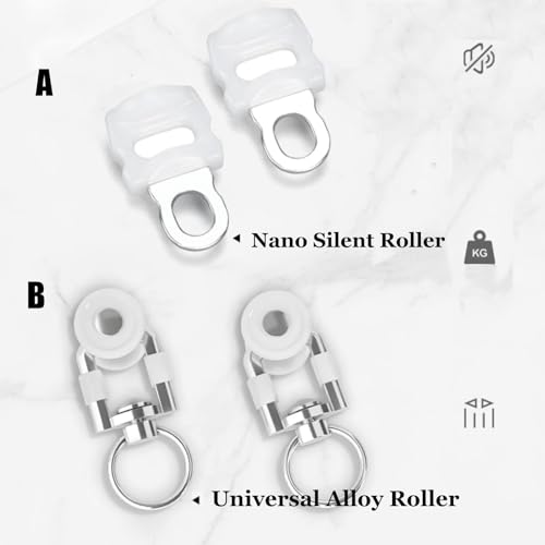 Riel de aluminio para dormitorio que divide estancias con confort acustico 4
