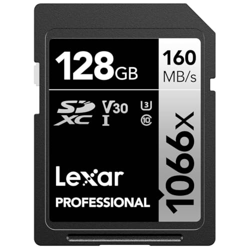 LEXAR Carte SDXC 128 Go Professional 1066X UHS-I V30 U3