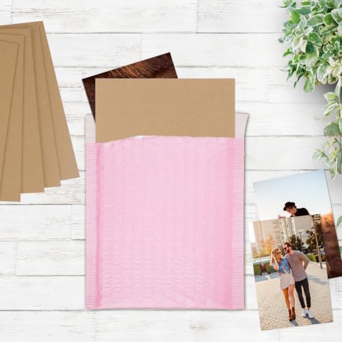 Image of RLAVBL 10 Pack 8.5x11 Corrugated Cardboard Sheets, Flat Cardboard Inserts for Shipping, Mailing, Packing, DIY Crafts